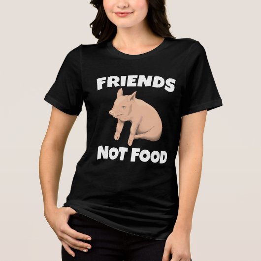 PIGs FRIENDS NOT FOOD T-SHIRTS TEES (Vorderseite)