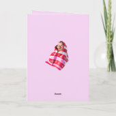 Pigs In Blankets A Cute Piglet Wrapped In A Throw Karte (Rückseite)