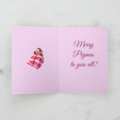 Pigs In Blankets A Cute Piglet Wrapped In A Throw Karte (Innenseite)