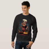 Pig's Meat   Pig Grilling Steak Sweatshirt (Vorne ganz)