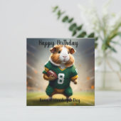 Pigskin Prodigy: Die Guinea Pig Quarterback, Karte (Stehend Vorderseite)