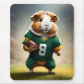 Pigskin Prodigy: Die Guinea Pig Quarterback, Mousepad (Vorne)