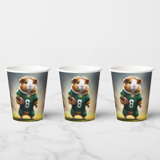 Pigskin Prodigy: Die Guinea Pig Quarterback, Pappbecher (Multi)
