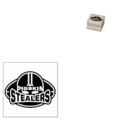 Pigskin Stealers Football-Logo Gummistempel (Stempel)