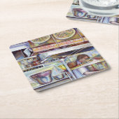 Pigtail Soup, Singapur Rechteckiger Pappuntersetzer (angewinkelt)