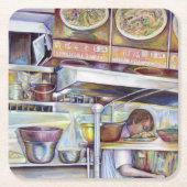 Pigtail Soup, Singapur Rechteckiger Pappuntersetzer (Vorderseite)