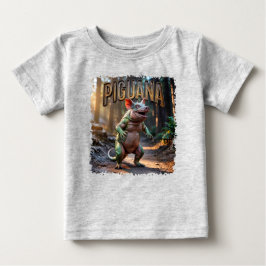 Piguana Fotografisch Combo Kreatur Witzig Baby T-shirt