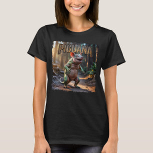 Piguana Fotografisch Combo Kreatur Witzig T-Shirt