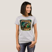 Piguana Illustration Combo Creature Funny T-Shirt (Vorne ganz)