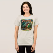 Piguana Illustration Combo Creature Funny Tri-Blend Shirt (Vorderseite voll)