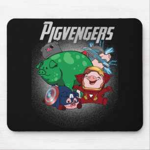 Pigvengers bauen Super Animal Hero Pig Liebhaber z Mousepad