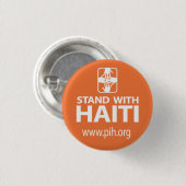 PIH Stand mit Haiti-Knopf Button (Vorne & Hinten)