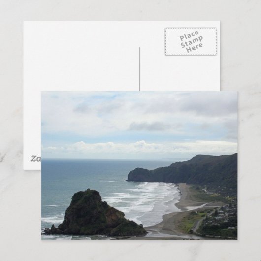 Piha Beach 4 Postkarte (Vorne/Hinten)