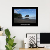 Piha Beach, Neuseeland #3 Poster (Heimbüro)