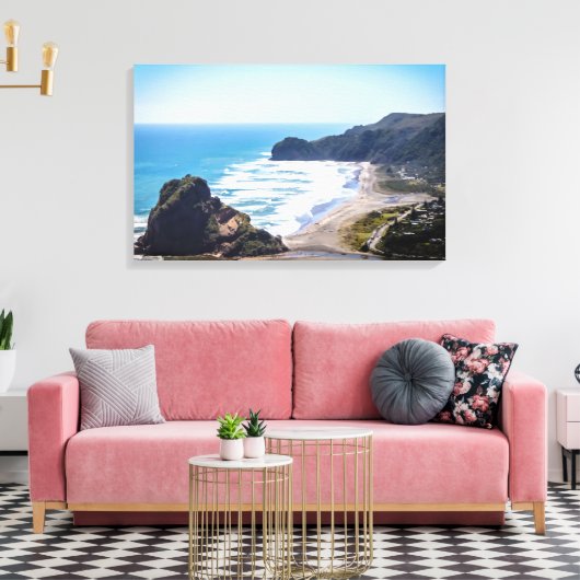 Piha Beach, Neuseeland Leinwanddruck (Insitu (Wohnzimmer))