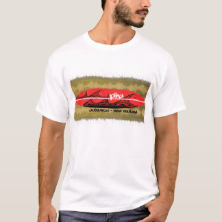 piha bewegt Surfbrett wellenartig T-Shirt