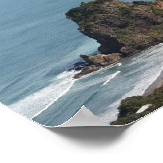 Piha, Lion Rock, Auckland Neuseeland Poster (Ecke)
