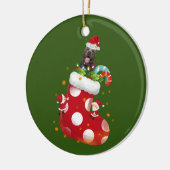 Piitbull With Socking Keramik Ornament (Links)