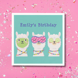 Pijama-Party, Lama-Pijama-Gastgeschenk Serviette