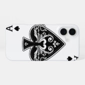 Pik-Ass iPhone 16 Hülle (Rückseite (Horizontal))