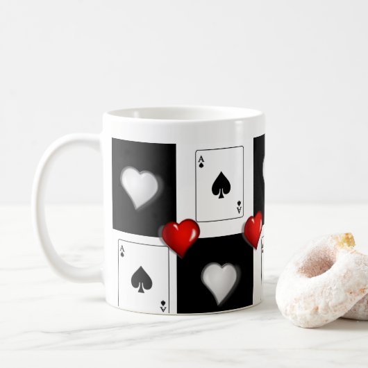 Pik-Ass Tasse (Mit Donut)