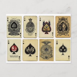 Pik-Asse Vintage Postkarte