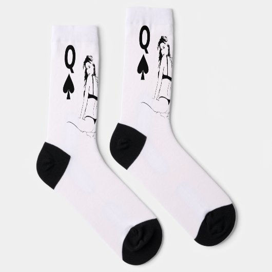 Pik-Dame-Bikini-Mädchen-Thunder_Cove Socken (Rechts)