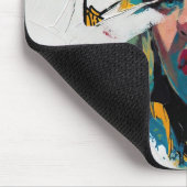 Pik-Dame Ölmalerei Mousepad (Ecke)