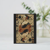 Pik-Dame Postkarte (Stehend Vorderseite)