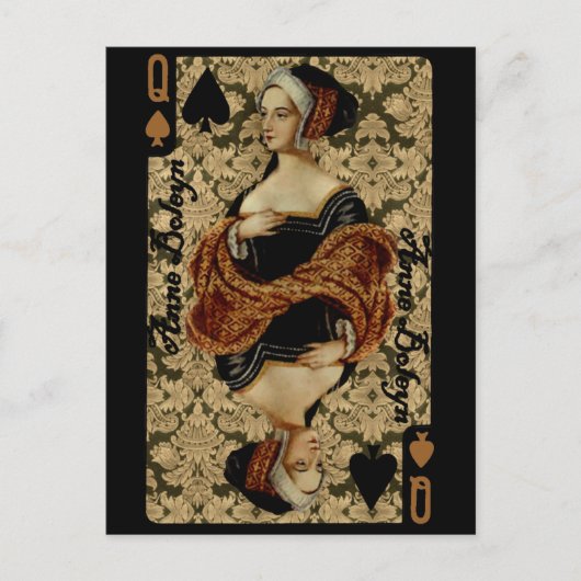 Pik-Dame Postkarte (Vorderseite)