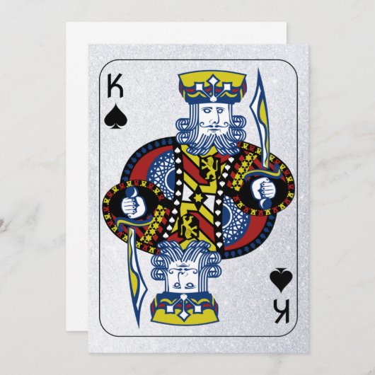 Pik-Karte (Vorne/Hinten)