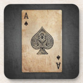 Pik-Kissen Getränkeuntersetzer (Vorderseite)