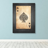 Pik-Kissen Leinwanddruck (Insitu (Holzboden))