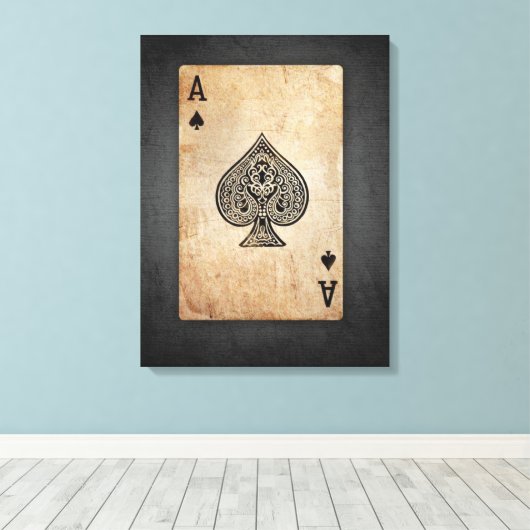 Pik-Kissen Leinwanddruck (Insitu (Holzboden))