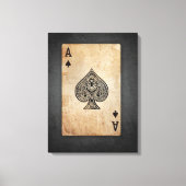 Pik-Kissen Leinwanddruck (Vorderseite)