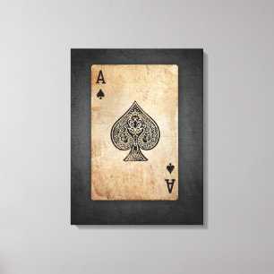 Pik-Kissen Leinwanddruck