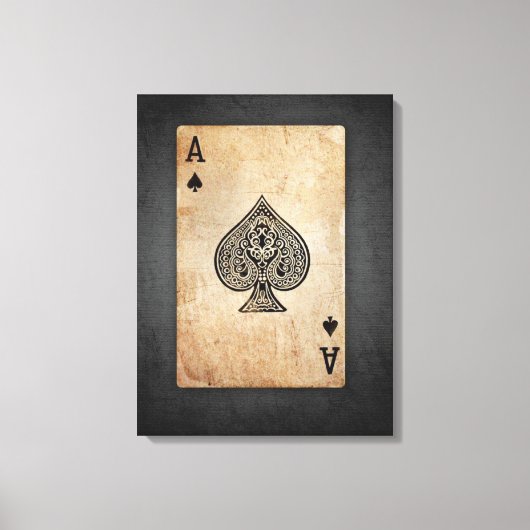 Pik-Kissen Leinwanddruck (Vorderseite)