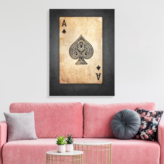 Pik-Kissen Leinwanddruck (Insitu (Wohnzimmer))