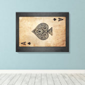 Pik-Kissen Leinwanddruck (Insitu (Holzboden))