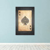 Pik-Kissen Leinwanddruck (Insitu (Holzboden))