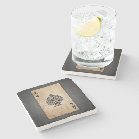 Pik-Kissen Steinuntersetzer (Seitenansicht)