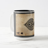 Pik-Kissen Zweifarbige Tasse (Vorderseite Links)