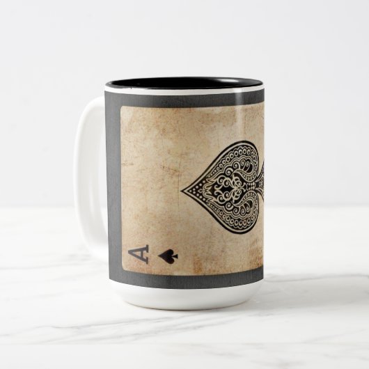 Pik-Kissen Zweifarbige Tasse (Vorderseite Links)