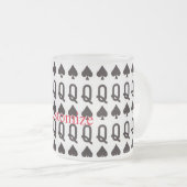 Pik-Königin Mattglastasse (VorderseiteRechts)