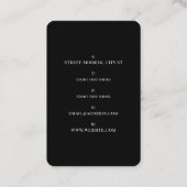 Pik Notar  Visitenkarte (Rückseite)