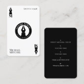 Pik Notar  Visitenkarte (Vorne/Hinten)