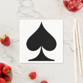 Pik Playing Card Black Symbol Serviette (Beispiel)