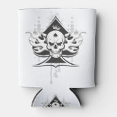 Pik-Schädel Dosenkühler (Vorderseite)