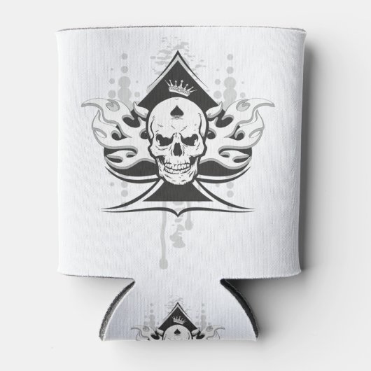 Pik-Schädel Dosenkühler (Vorderseite)