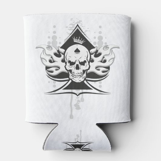 Pik-Schädel Dosenkühler (Rückseite)